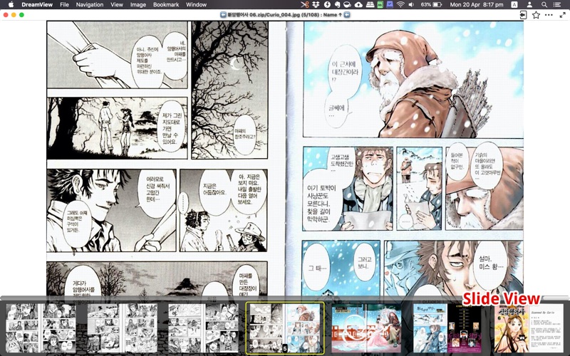 DreamView reading modes and page layout