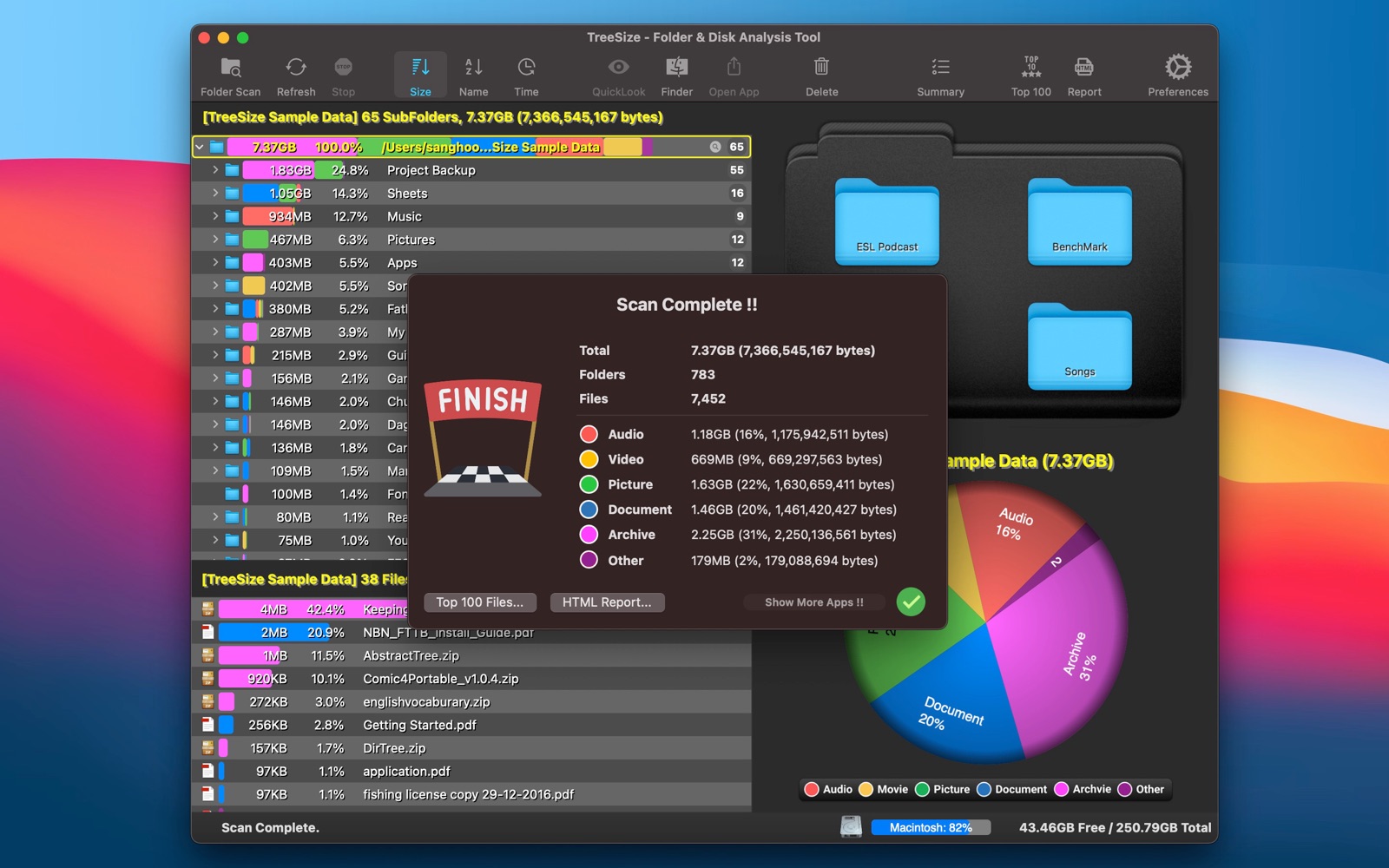 TreeSize app screenshot